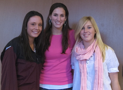 Clipper field hockey captains Callie Hefferan, Tricia Grasso, and Taylor Damon