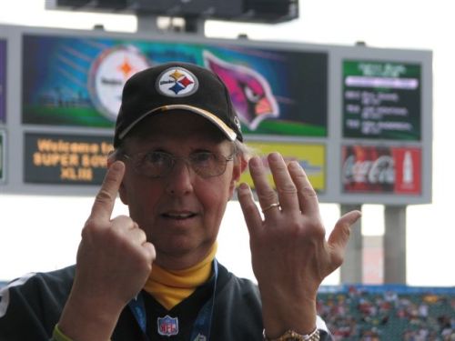 John Yeannakopoulos - on hand for sixth Pittsburgh Super Bowl victory