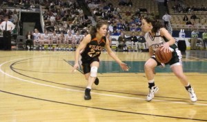 Tara Dooley defends Erin McNamara 3-13-10