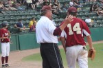 pine Bill Pettingell checks with Ryan O'Connor during 6th 6-18-11