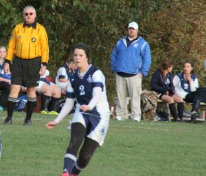 cawo Allison Hill (2) launches another shot as CHS coach looks on 10-7-11