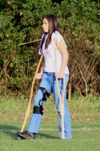 cawo Kelsey Worden solo crutches 10-7-11