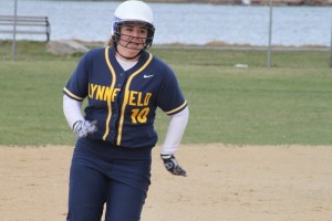 lyne A12 Mel Mancinelli heads for third after triple