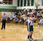 Coley Viselli shoots a technical foul shot