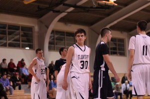 Max Burt (30) scored thirteen for the Eagles