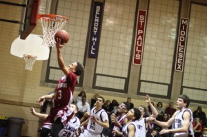 Eli Earley soars in for two for GA