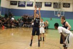 Senior Lucas Reeve shoots a free throw