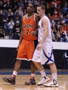 Jaleel Bell (17 points) with Eric Martin