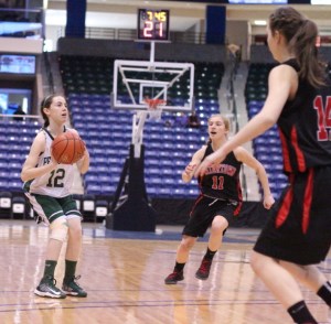 Kelsi McNamara (15 points) hit a three on the first Pentucket possession