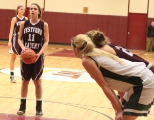 Catherine Sennott had a steal and made a free throw late in the game
