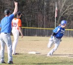 Colby Ingraham rounds third in the 5th inning