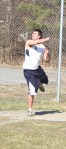 DJ DeGeorge tosses the discus