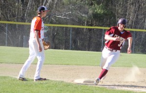 Connor Wile races home with the third Newburyport run