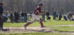 Connor Wile chases an infield nubber
