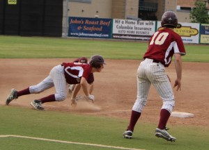 Scott Webster scambles into third