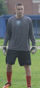 Traip GK Colin Macomber saw plenty of action