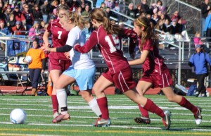 Cassie Symonds draws a crowd of Rams