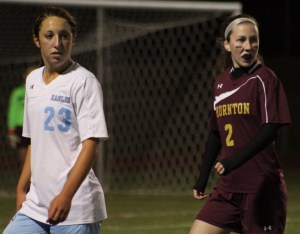 Jenna Soucy (23) and Erin Tangney (2)