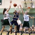 Janey Mathisen gives NDA the lead for good in the 4th quarter converting a rebound