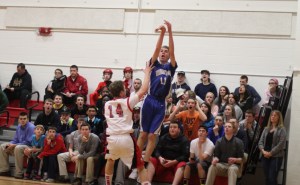 Ben Denoncour (15 points) hit five long ones in the first half from the same area