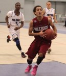 Erick Rosario (15 points) gets a breakaway