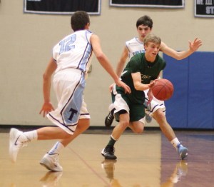 Petey Morton saw plenty of defense most of the night