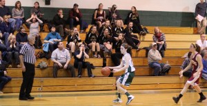 Kelsi McNamara dribbles out the clock