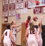 Jackie Ham (#2) gets to the basket