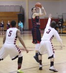 Tyler Nelson (15 points) puts up a three