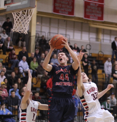 Nick Cambio (13 points) dominated the inside for Central Catholic
