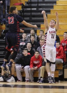 Brett Daley fires from the corner