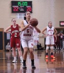 Tate Jordan lines up a free throw