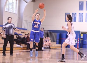 Emily Chang (23 points) fires a three
