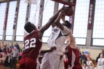 heavy action under the basket