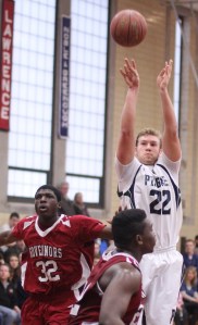 Kyle Lentini (16 points) puts up a shot