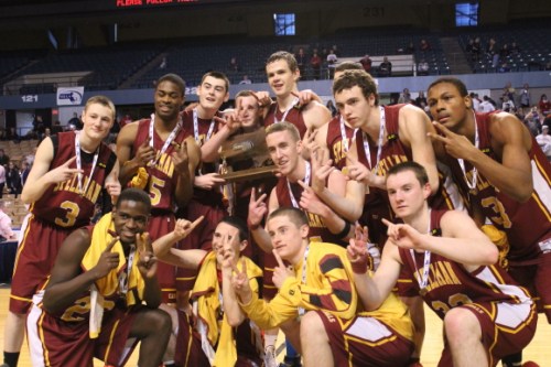 Cardinal Spellman players celebrate D3 state title