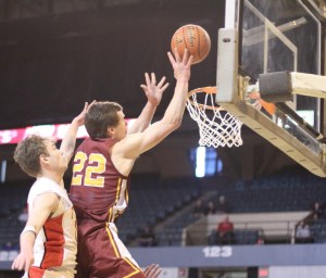 Rory Donovan (11 points) gets inside for two