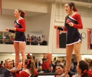Central Catholic cheerleaders
