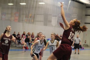 Jaime Woods (10 points) gets two