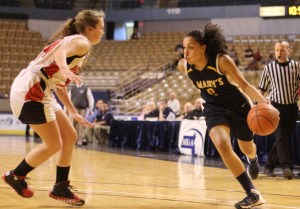 Brianna Rudolph starts to drive