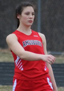 Isabel Prussman readies for the long jump
