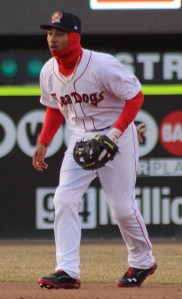 Mookie Betts in the field