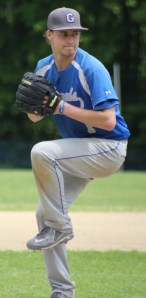 Winning pitcher Pat Slack