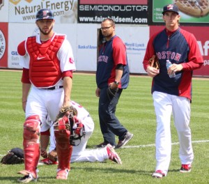 catcher Blake Swihart and pitcher Henry Owens
