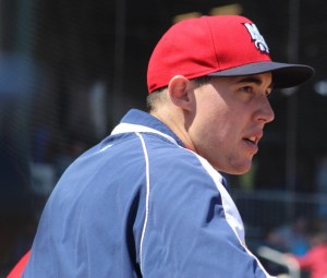 Aaron Sanchez in the dugout