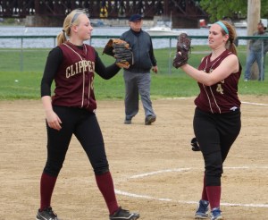 Morgan Johnston and Vicki Allman after the 9th Newburyport win