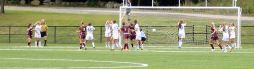 A deflection off a Newtown defender gives Bethel the eventual game winner