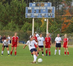 Kaylin Delaney takes a penalty shot
