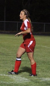Maria Valente had an assist on a throw-in