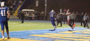 Julian Dunn picks off pass intended for Joe Capodagli